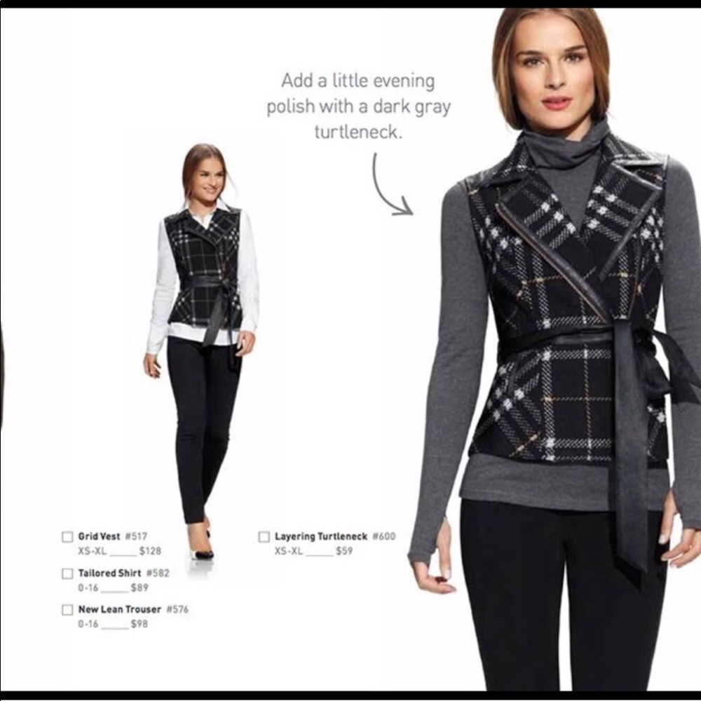 CAbi Plaid Vest Style 517